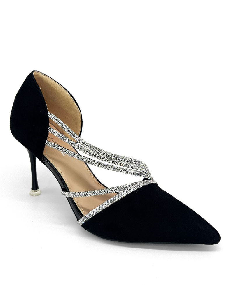 Lala - Feminina klackar med strass